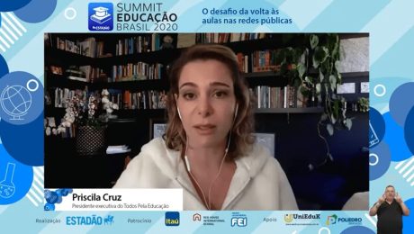 Priscila Cruz em evento online Summit Educação Brasil 2020
