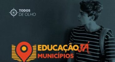 banner educação já municípios com jovem estudante