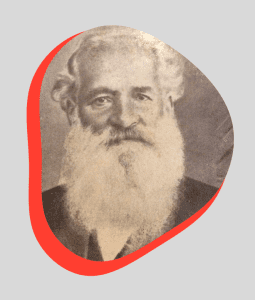 Foto em preto e branco de Ernesto Carneiro Ribeiro. Homem negro, de cabelos brancos, barba comprida.