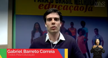 Gabriel Barreto Correia, no Webnário do MEC