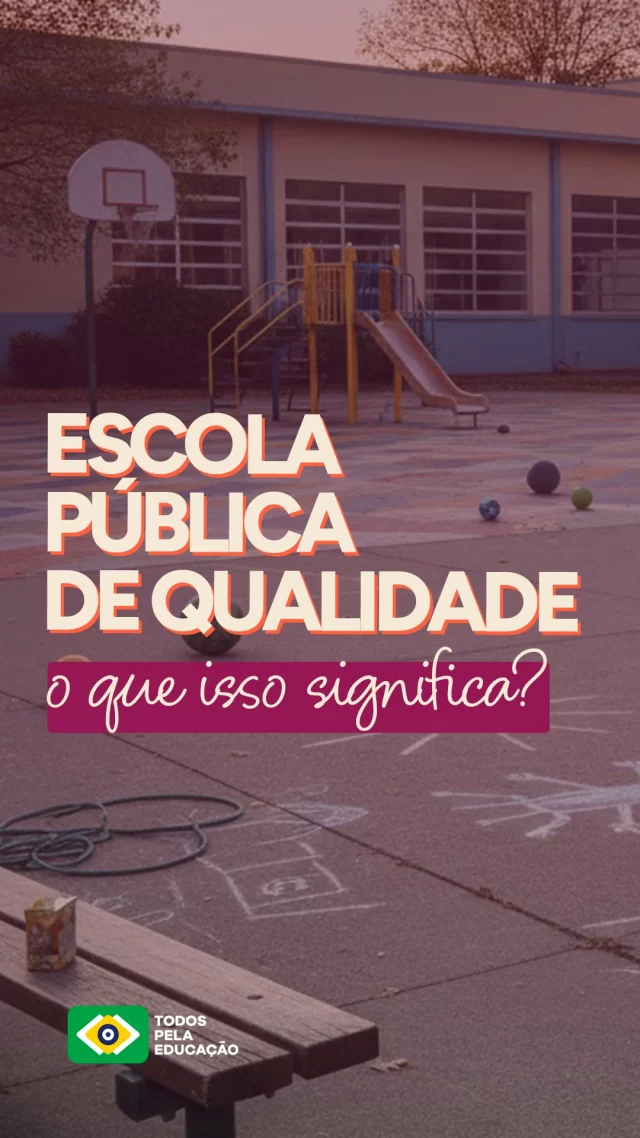 O que é uma escola pública de qualidade para você? A nossa equipe conta o que isso significa para nós. Confira!

Para entender o que fazemos para que essa seja a realidade brasileira, acesse todospelaeducacao.org.br (link direto na bio).
.
.
.
#TodosPelaEducação #EducaçãoJá #EducaçãoPública