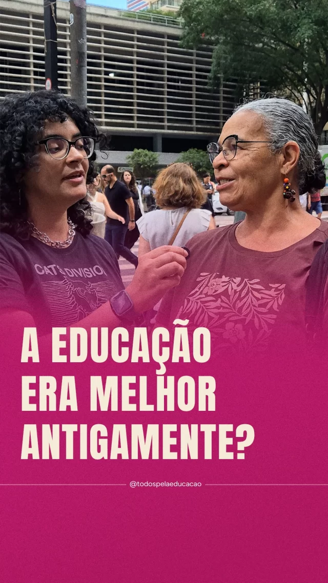 A educação era melhor antigamente? 🤔

Fomos às ruas fazer essa pergunta à população e tem muita gente pensando que sim, antigamente, a educação era melhor. Se você também acha, assista ao vídeo e entenda a miopia dessa interpretação.

Mas é importante considerar: ainda que a educação esteja avançando, ainda há um longo caminho a ser percorrido, especialmente para avançarmos na qualidade da aprendizagem e reduzirmos desigualdades.

.
📝 Fontes dos dados apresentados no vídeo:
- Atendimento escolar anos 1960: MEC/SEDIAE/SEEC. | Atendimento escolar atual: Fonte: IBGE/Pnad Contínua 2024.
.
.
.
#EducaçãoPública