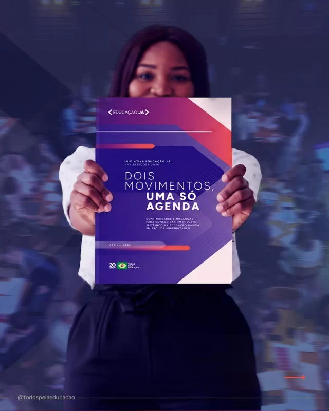 Para conhecer em profundidade o documento “Dois Movimentos, Uma Só Agenda” só mesmo acessando a íntegra no site (link na bio). Mas aqui resumimos o que traz este material que chega para qualificar o debate educacional e orientar as propostas de campanhas das Eleições 2026. 

Ancorado em evidências, elaborado a partir de uma escuta ampla, marcado pela pluralidade de perspectivas. Assim é este novo documento, que carrega a essência da nossa iniciativa Educação Já. 

Quem pretende transformar a realidade das escolas e fazer o país avançar em aprendizagem de forma consistente precisa ler! 
.
#PraTodosVerem: Este post contém texto alternativo.
.
.
.
#EducaçãoJá