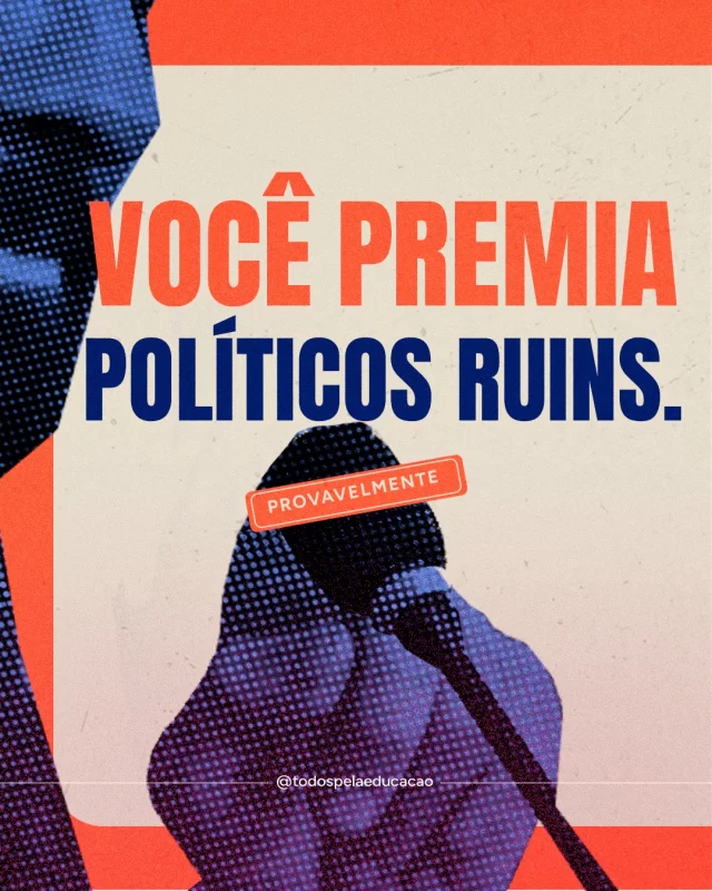 Críticas generalistas à educação pública premiam políticos que não se esforçam por avanços, sob a máscara de que absolutamente tudo vai mal. E ainda invisibiliza quem têm buscado e alcançado bons resultados. Essa é uma combinação que faz com que a educação deixe de ser considerada prioridade.

Em um ano eleitoral como este, se atente a discursos e entregas reais. E sempre busque dados para embasar cobranças e reconhecimentos. 
.
.
.
#Eleições2026