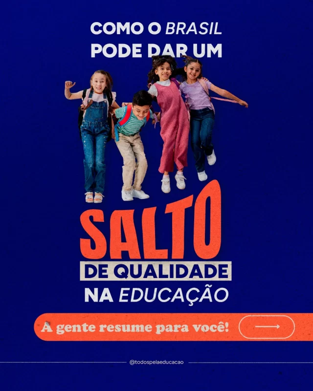 Quer conhecer as 5 grandes mensagens que orientam os caminhos para o nosso país dar um salto de qualidade na educação?

A hora é agora! As eleições vêm aí e é importante que todos, candidatos, candidatas e sociedade, tenham consciência de que é possível fazer a aprendizagem avançar e a escola pública ser a grande estrela do Brasil. 

Confira no carrossel e, depois, aprofunde seu entendimento com o documento “Dois Movimentos, Uma Só Agenda” (link na bio).
.
.
.
#EducaçãoJá