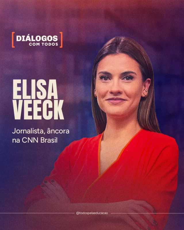 Como colocar a Educação no centro do debate público em um cenário marcado pela polarização, pela disputa por cliques e pelo imediatismo das redes sociais? 

Nesta edição da série Diálogos com Todos, conversamos com a jornalista e âncora da CNN Brasil, Elisa Veeck (@elisaveeck), sobre os desafios que envolvem fazer do jornalismo uma ferramenta que amplia discussões essenciais para o país – como a do avanço da Educação Pública.
 
Uma conversa sobre o papel da imprensa, democracia e por que a Educação precisa ocupar mais espaço na agenda pública e no cotidiano das pessoas.
 
 Confira a entrevista completa em nosso site (link nos Stories).