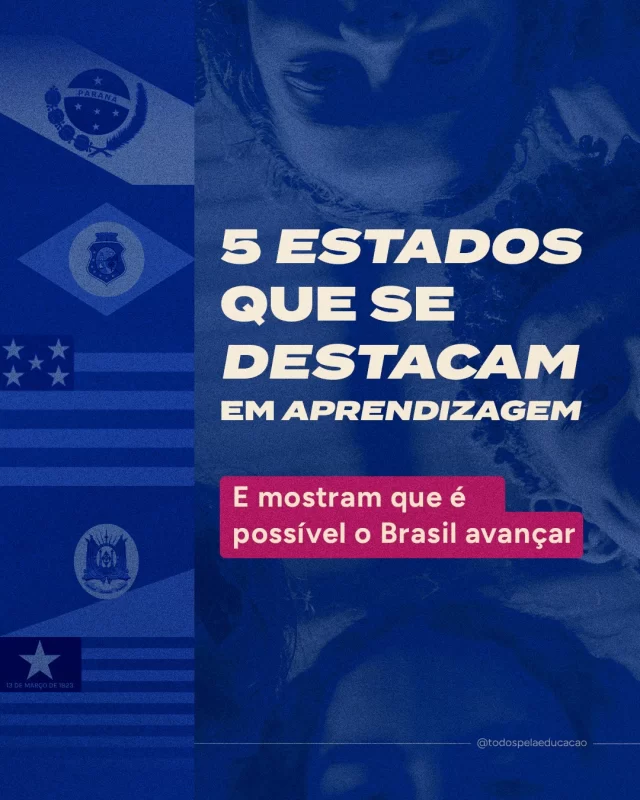 É possível melhorar a aprendizagem, sim! Há estados em diferentes regiões do Brasil que dão exemplos, com avanços reais acontecendo. 

Nosso estudo “Evolução dos níveis de aprendizagem na Educação Básica” mostra que Paraná, Ceará, Goiás, Rio Grande do Sul e Piauí se destacam nos Anos Iniciais e Anos Finais do Ensino Fundamental e no Ensino Médio, seja pelos níveis alcançados em aprendizagem adequada ou pela redução do percentual de estudantes com aprendizagem abaixo do básico. 

Observar esses índices dá o impulso para compreender o que essas redes de ensino vêm fazendo para que mais crianças e jovens aprendam de verdade. A efetividade das políticas públicas podem servir de inspiração para que outros estados avancem também, sem deixar nenhum estudante brasileiro para trás. 

Quer se aprofundar nas análises e saber sobre outros estados? Acesse  o material no nosso site (link na bio).