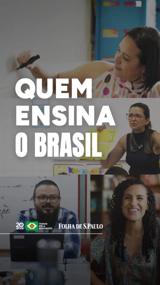#TBT | Lembra desta série? Ela conversa com quem está todos os dias ensinando o Brasil nas salas de aulas: as professoras e os professores!

Assista “Quem Ensina o Brasil” e relembre as histórias, experiências e reflexões de quem vive a profissão docente na prática e ajuda a entender os desafios e as potências da Educação Básica brasileira. 

Uma produção nossa em parceria com a @folhadespaulo, com os depoimentos das professoras Patrícia Barreto, Jéssica Mary do Rosário e Fabiana Lira, e do professor Denis Cléber Gomes. Disponível no link na bio. 
.
*Os créditos das pessoas que aparecem neste vídeo se referem à sua atuação no período de produção da série (2025).